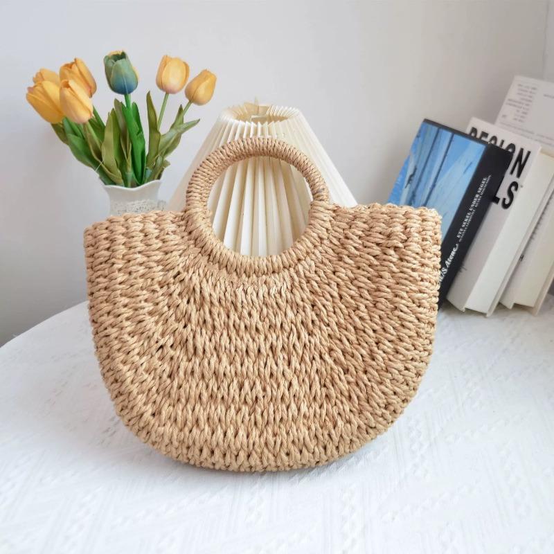 Bohemian Shell Moon Bag Handwoven Eco-Friendly Hand Shoulder Strap Temperament Muse Versatile Mobile Phone Cosmetic Bag Brown nude bag
Bohemian Shell Moon Bag Handwoven Eco-Friendly Hand Shoulder Strap Temperament Muse Versatile Mobile Phone Cosmetic Bag Brown nude bag