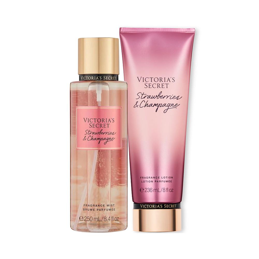 Victoria s Secret - Много спрея и лосьона для оригинального тела - Клубника и шампанское -
Victoria s Secret - Много спрея и лосьона для оригинального тела - Клубника и шампанское -