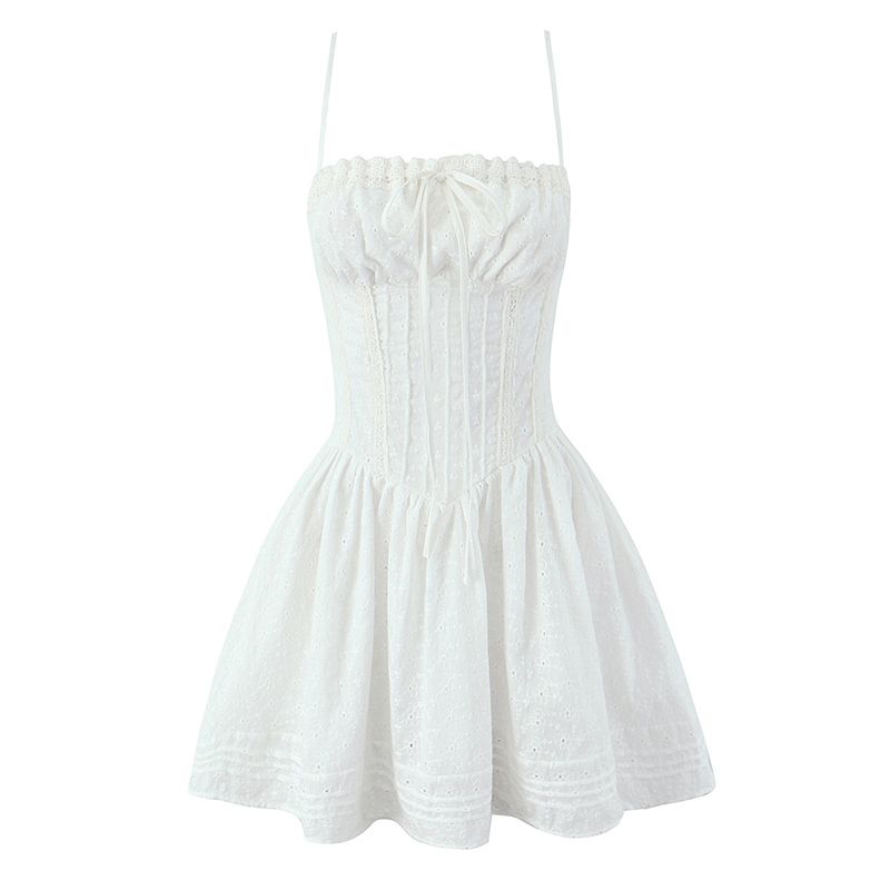 Rebellious Sweetheart Vietnam Niche French style Pure Desire Flower Embroidery Sling Princess Dress Waist Hugging Slimming A Word Dress White Embroider Slip Skirt L
Rebellious Sweetheart Vietnam Niche French style Pure Desire Flower Embroidery Sling Princess Dress Waist Hugging Slimming A Word Dress White Embroider Slip Skirt L