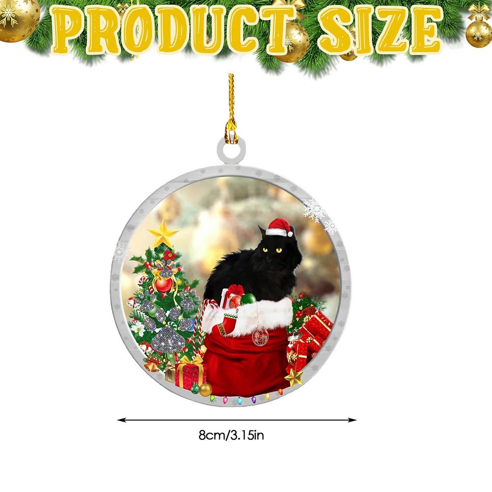 Black Cat Christmas Ornament 2D Acrylic Holiday Animal Decor 5 Pieces Black Cat Charm Ornaments For Home Holiday Indoor Wall
Black Cat Christmas Ornament 2D Acrylic Holiday Animal Decor 5 Pieces Black Cat Charm Ornaments For Home Holiday Indoor Wall