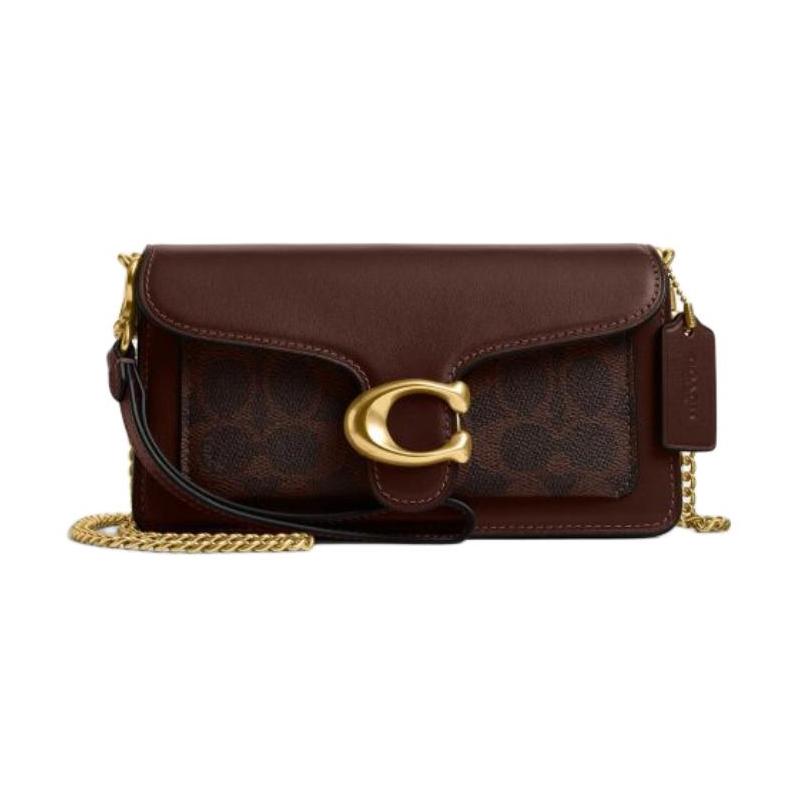 COACH Tabby 19 Brand Logo Artificial Leather and Cowhide Crossbody Bag Small Women s Maple Brown коричневий
COACH Tabby 19 Brand Logo Artificial Leather and Cowhide Crossbody Bag Small Women s Maple Brown коричневий