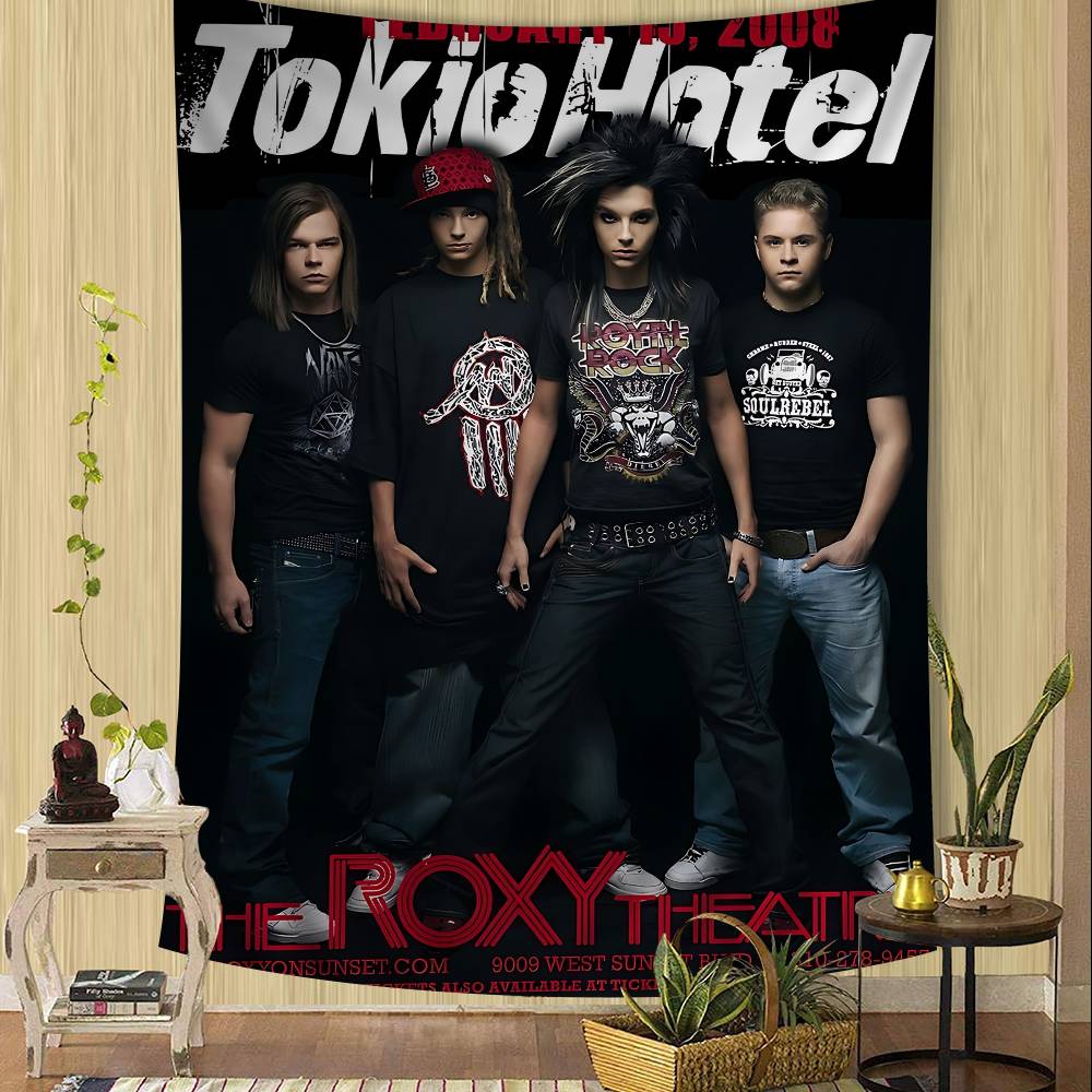 Большой настенный гобелен с принтом группы Tokio Hotel, настенное украшение, домашний декор, одеяло 74x94cm(29x37in)
Большой настенный гобелен с принтом группы Tokio Hotel, настенное украшение, домашний декор, одеяло 74x94cm(29x37in)