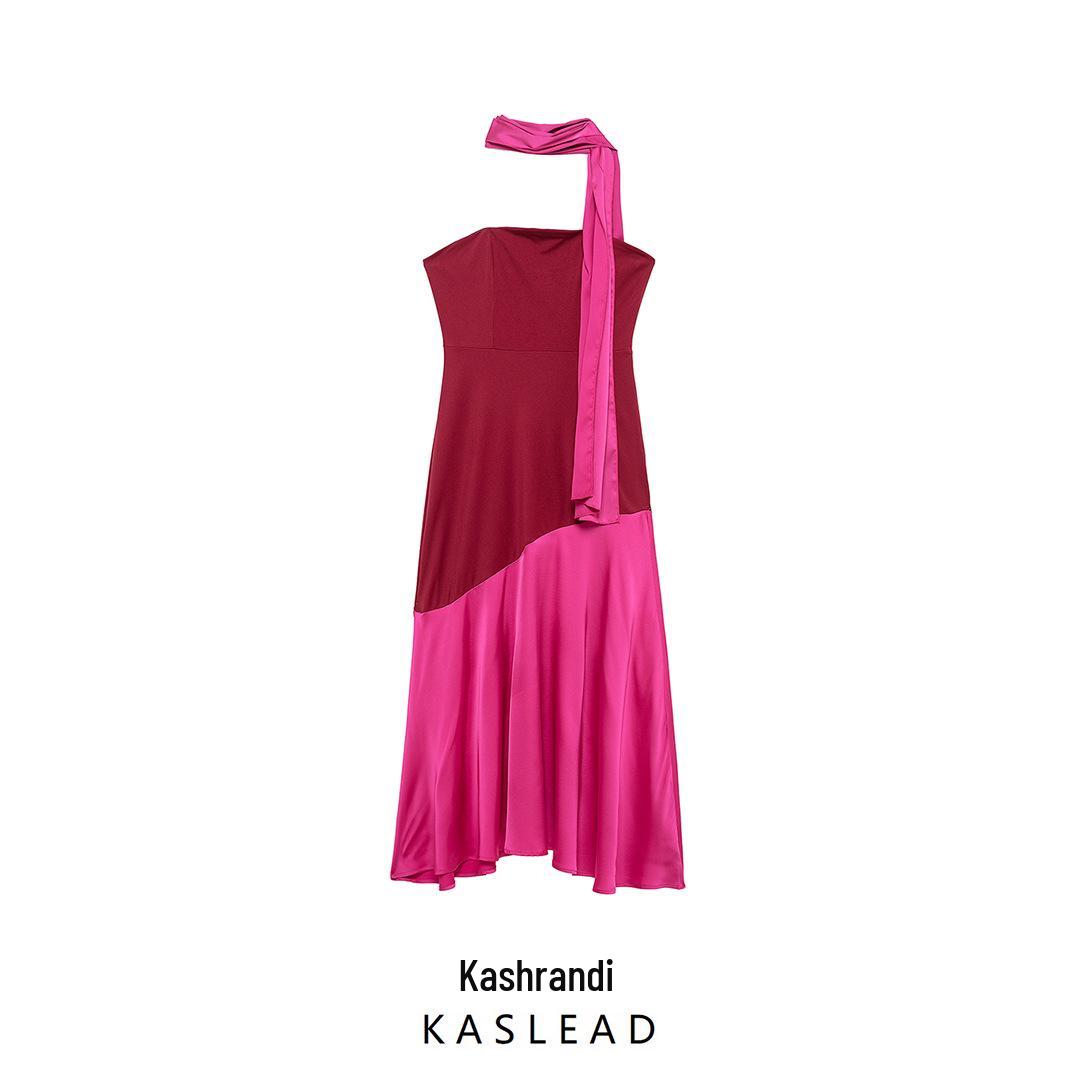 2025 Spring Women s European & American Style Two-Color Patchwork Dress with Scarf Small
2025 Spring Women s European & American Style Two-Color Patchwork Dress with Scarf Small
