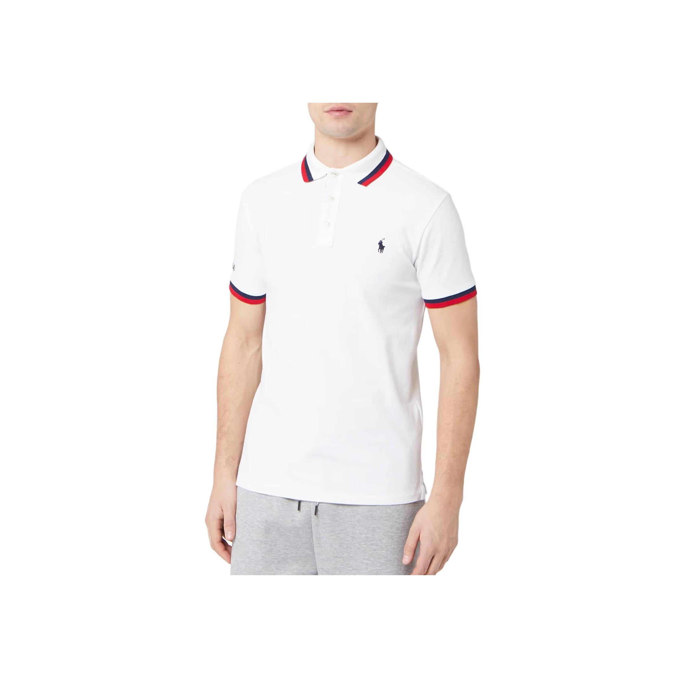 Polo Ralph Lauren Смугаста футболка-поло з коротким рукавом на вертикальних ґудзиках з логотипом для чоловіків топи Білий 710780950-002 XXL
Polo Ralph Lauren Смугаста футболка-поло з коротким рукавом на вертикальних ґудзиках з логотипом для чоловіків топи Білий 710780950-002 XXL