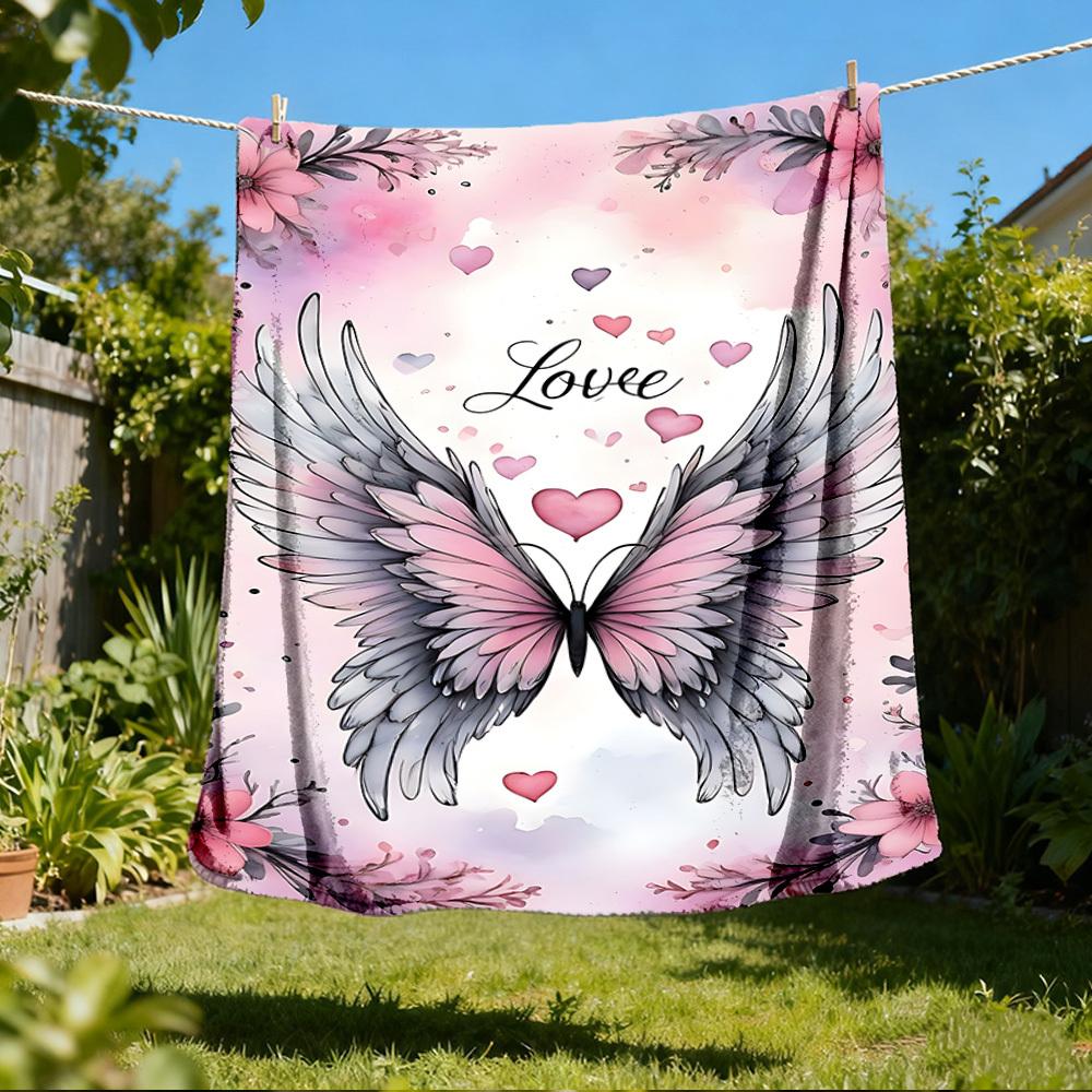1pc Angel Wings Heart Love Outdoor Flannel Blanket , Machine Washable Perfect Gift for Birthday , Holiday Travel Accessory , Durable Material 80x120cm
1pc Angel Wings Heart Love Outdoor Flannel Blanket , Machine Washable Perfect Gift for Birthday , Holiday Travel Accessory , Durable Material 80x120cm