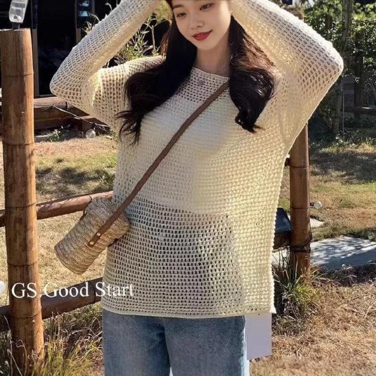 Нежная блузка с открытыми плечами, свободного кроя, с полым дизайном, шнуровкой на талии, женский ленивый тонкий солнцезащитный вязаный свитер топ Average size 54-103 светло-желтого
Нежная блузка с открытыми плечами, свободного кроя, с полым дизайном, шнуровкой на талии, женский ленивый тонкий солнцезащитный вязаный свитер топ Average size 54-103 светло-желтого