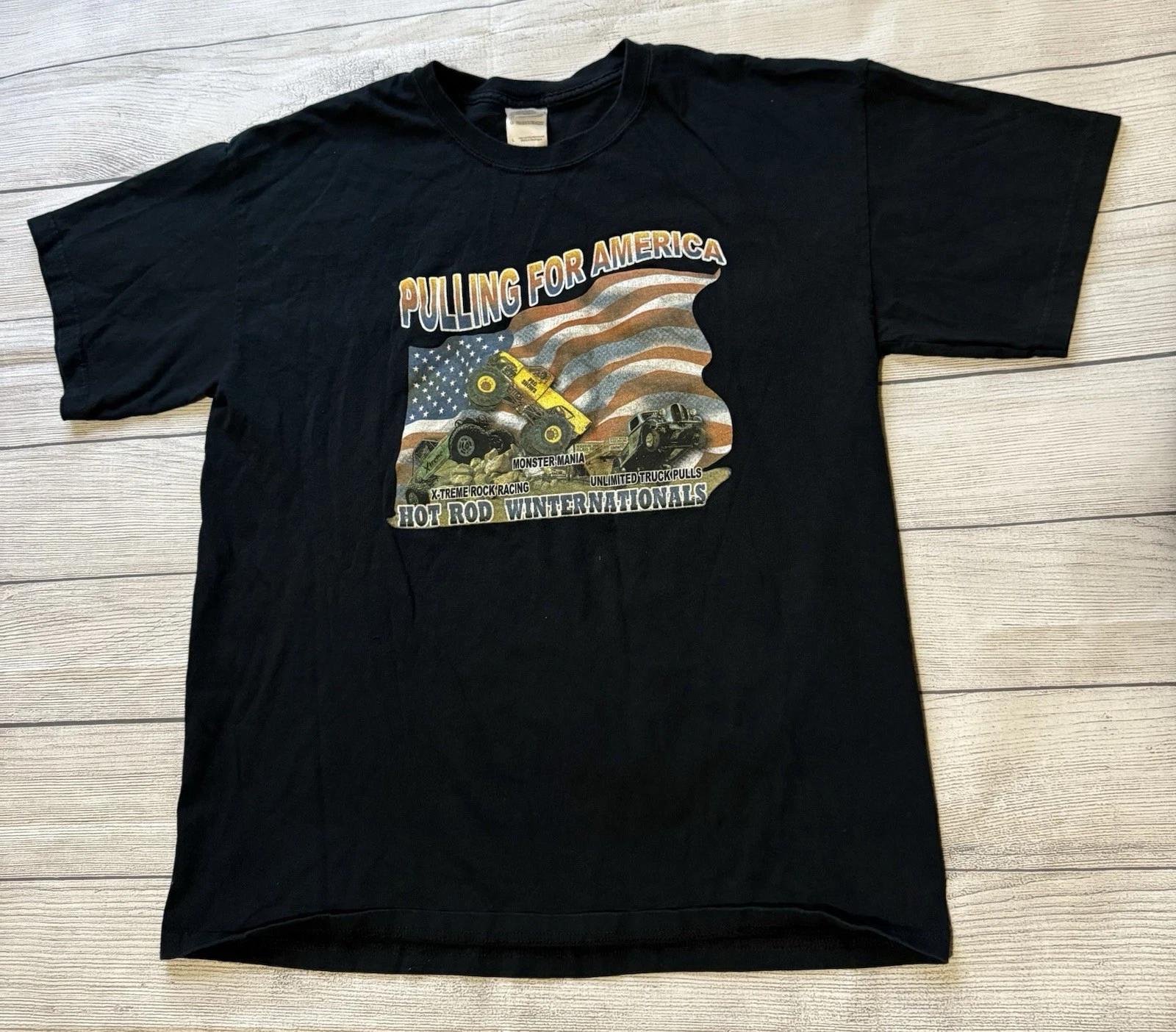 Hot Rod Winternationals Monster Truck Pulling For America Graphic T Shirt Size L 3XL
Hot Rod Winternationals Monster Truck Pulling For America Graphic T Shirt Size L 3XL
