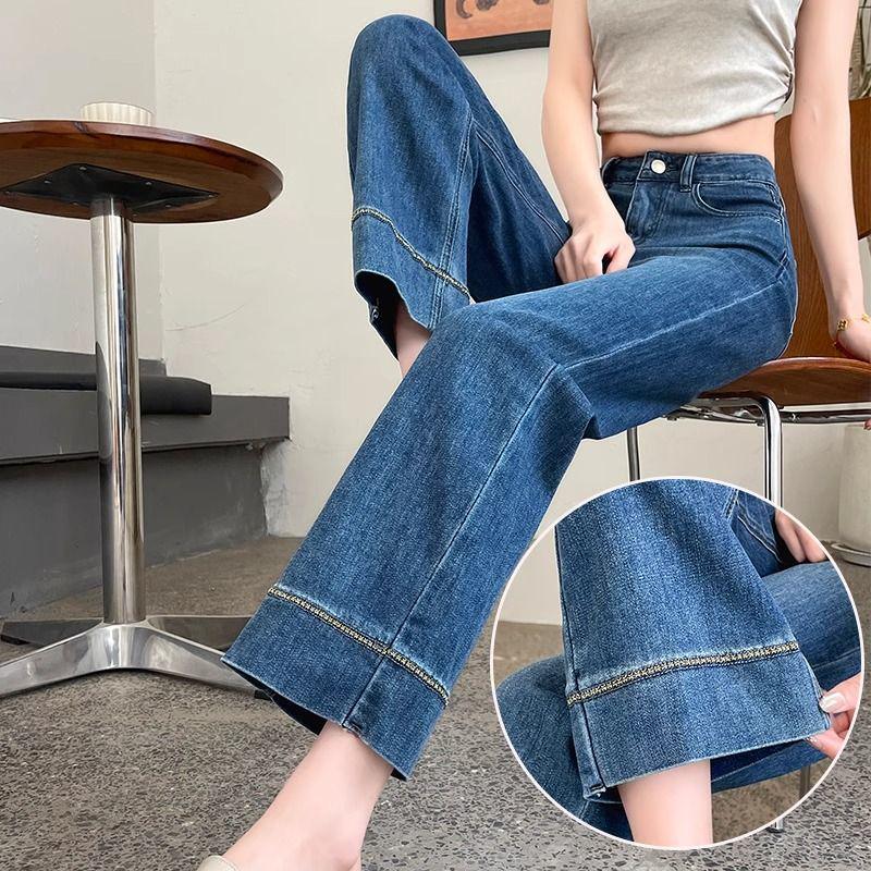 Women s Slim-Fit Straight-Leg Jeans - Summer Lightweight Elastic Cigarette Pants, Petite Length S (suggested 85-100 jin)
Women s Slim-Fit Straight-Leg Jeans - Summer Lightweight Elastic Cigarette Pants, Petite Length S (suggested 85-100 jin)