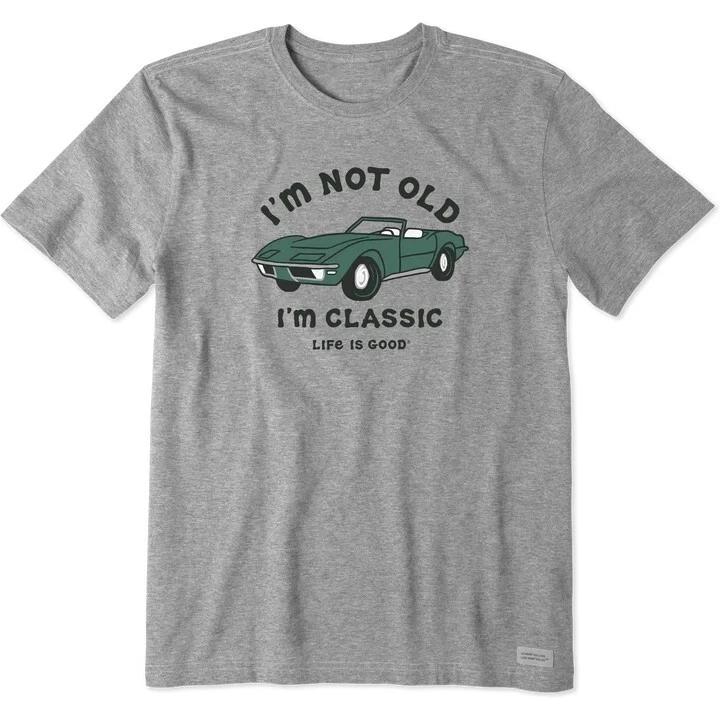 Life is Good. Men s I m Not Old Sports Car Short Sleeve Crusher Tee Heather Gray S
Life is Good. Men s I m Not Old Sports Car Short Sleeve Crusher Tee Heather Gray S
