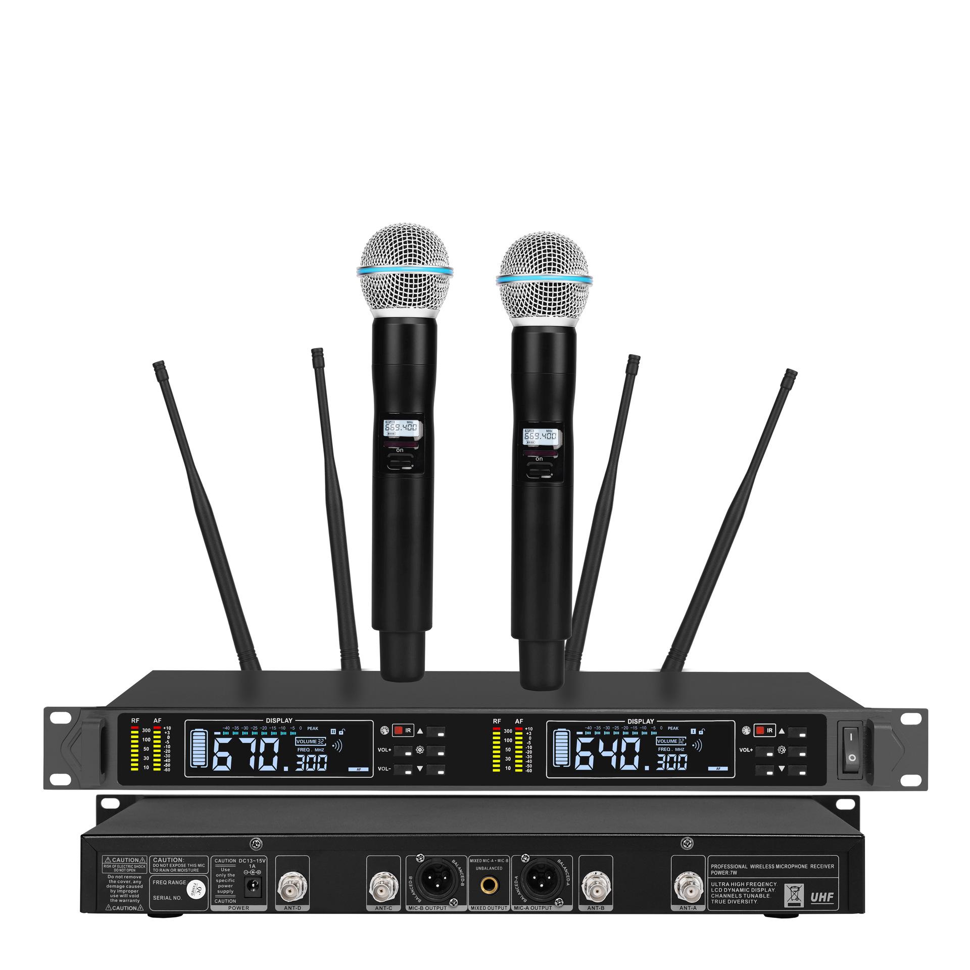 Dual Wireless Microphone System, In Stock EU Plug
Dual Wireless Microphone System, In Stock EU Plug