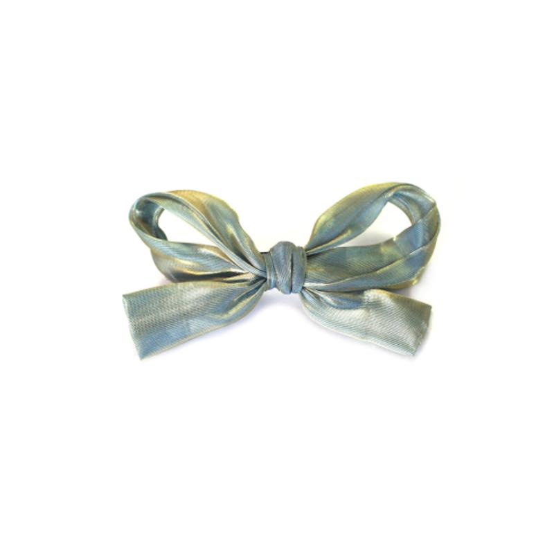 HAS TL016 Faded silky hair mini ribbon pin Silver
HAS TL016 Faded silky hair mini ribbon pin Silver