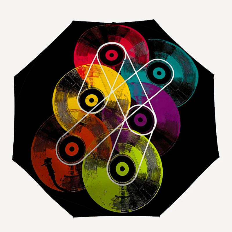 1pc Vinyl Music Automatic Folding Umbrella - Compact 8-Rib Design, Durable Plastic & Iron, Lightweight for Outdoor Daily Use222
1pc Vinyl Music Automatic Folding Umbrella - Compact 8-Rib Design, Durable Plastic & Iron, Lightweight for Outdoor Daily Use222