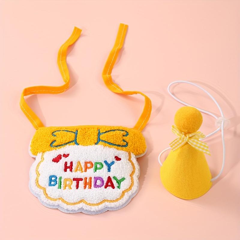 Милий святковий набір нагрудників для домашніх улюбленців на день народження з капелюхом для вечірки, вишивка з днем народження, спандекс і поліестеровий матеріал One-size жовтий
Милий святковий набір нагрудників для домашніх улюбленців на день народження з капелюхом для вечірки, вишивка з днем народження, спандекс і поліестеровий матеріал One-size жовтий