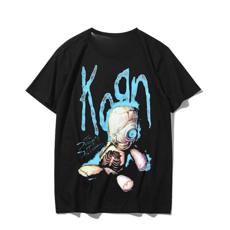Rock Band Tshirt Shortsleeved Unisexs Retro Korn Band Summer Outfit Loose Largesized Pure Cotton Roundneck Shortsleeved 4XL
Rock Band Tshirt Shortsleeved Unisexs Retro Korn Band Summer Outfit Loose Largesized Pure Cotton Roundneck Shortsleeved 4XL