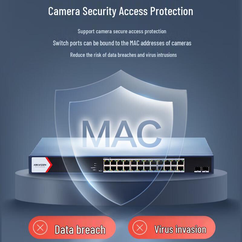 HIKVISION 26-Port Gigabit PoE Managed Switch
HIKVISION 26-Port Gigabit PoE Managed Switch