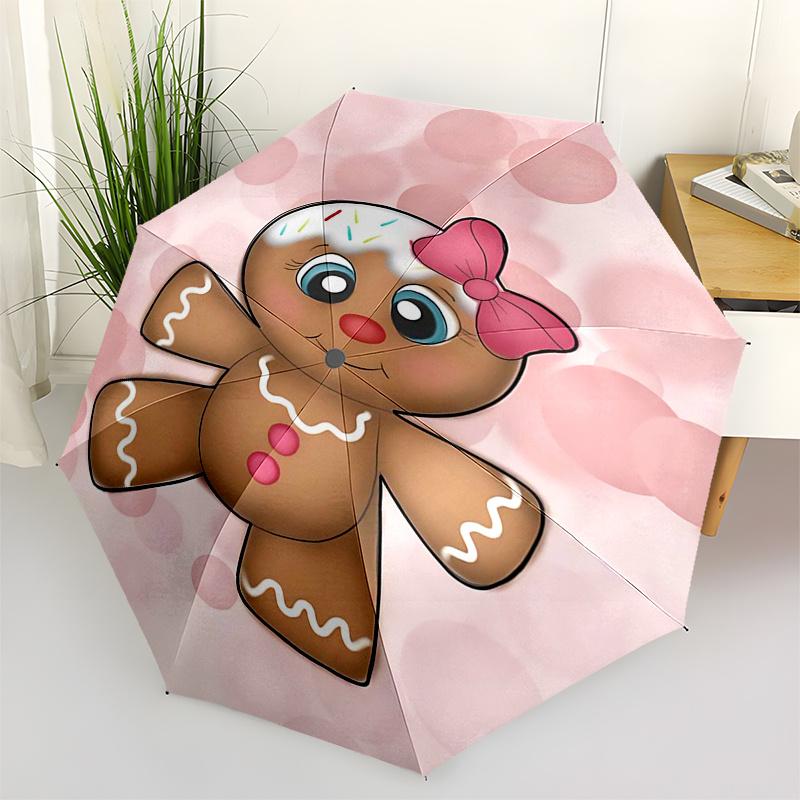 Gingerbread Man Themed Travel Umbrella-8 Ribs Automatic Opening and Closing, Portable Folding Design, Compact and Stylish Umbrella Suitable
Gingerbread Man Themed Travel Umbrella-8 Ribs Automatic Opening and Closing, Portable Folding Design, Compact and Stylish Umbrella Suitable
