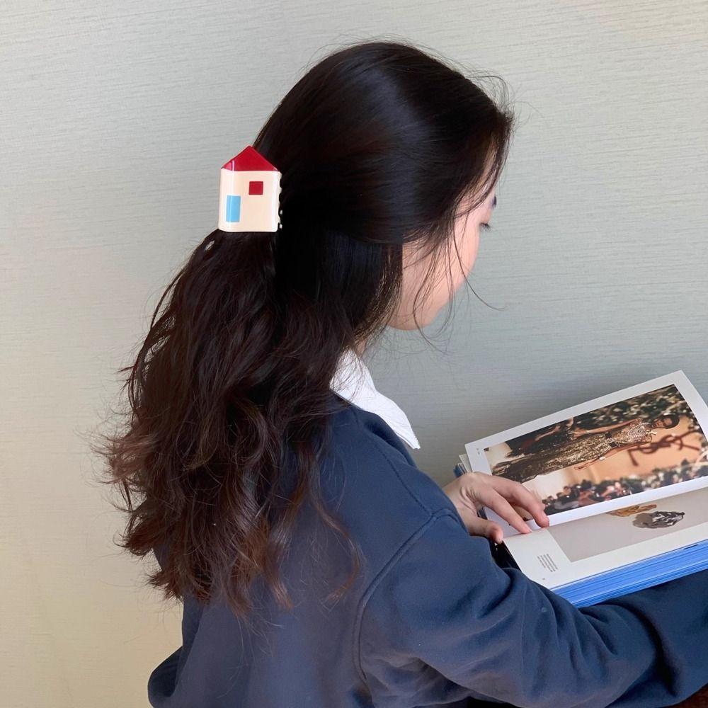 Cartoon Geometric Acetate Hair Claw Stripe Acetic Acid Hair Clips Creative House Shark Clip Daily
Cartoon Geometric Acetate Hair Claw Stripe Acetic Acid Hair Clips Creative House Shark Clip Daily