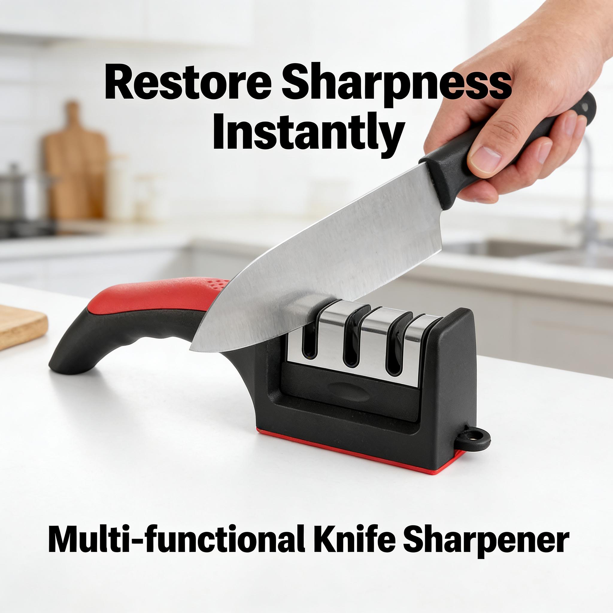 3 Stage Manual Knife Sharpener Non-Slip Handle Multifunctional Knife Sharpening Tool for Kitchen Home Cooking Free Shipping L чорний
3 Stage Manual Knife Sharpener Non-Slip Handle Multifunctional Knife Sharpening Tool for Kitchen Home Cooking Free Shipping L чорний