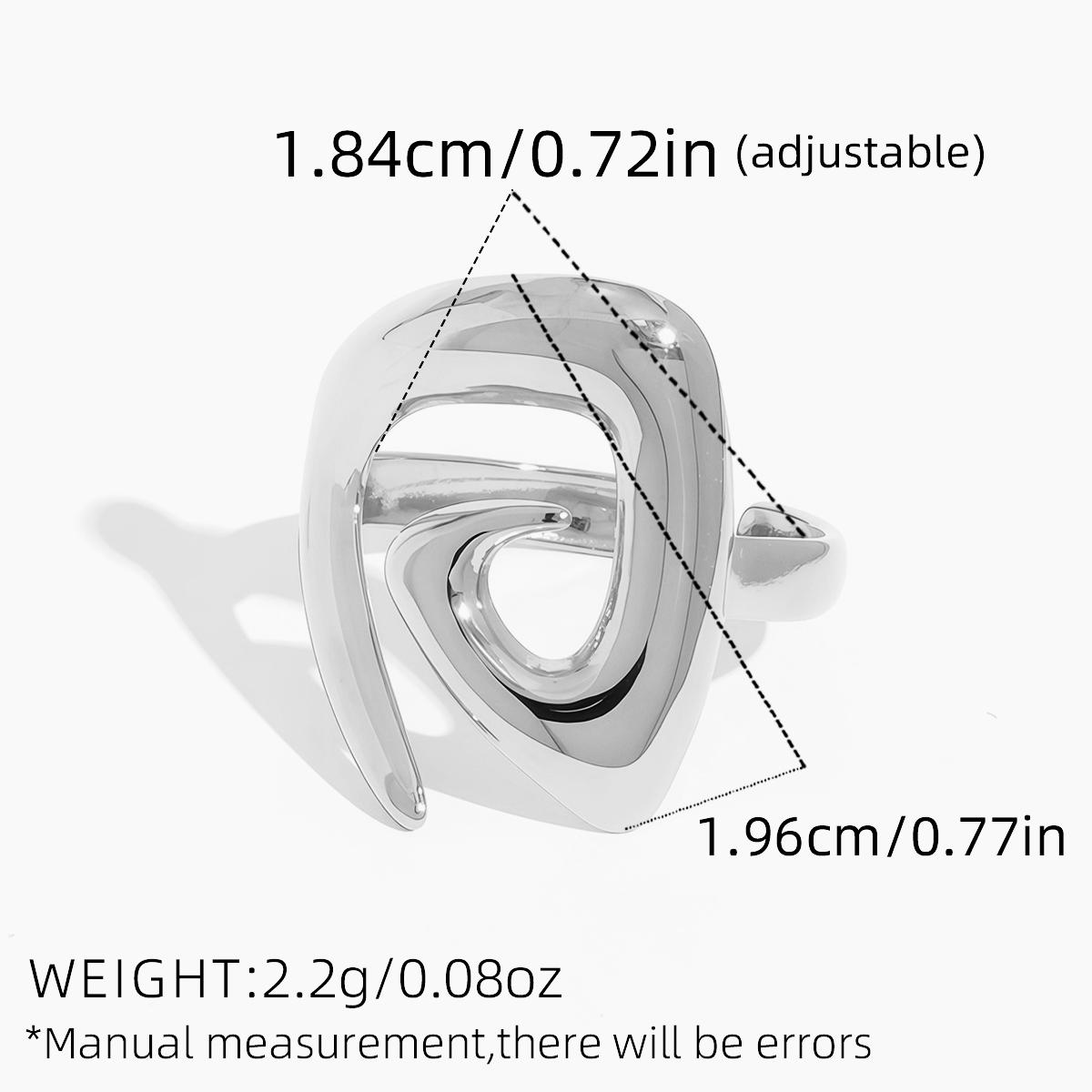 Stainless Steel Geometric Hollow Layered Wide Ring Metal Texture Waterproof Daily Simple Stylish Golden Zircon for Women resizable
Stainless Steel Geometric Hollow Layered Wide Ring Metal Texture Waterproof Daily Simple Stylish Golden Zircon for Women resizable
