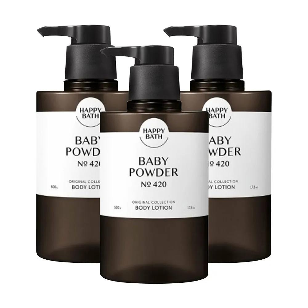 HAPPY BATH Original Collection Body Lotion Baby Powder 500g 3 Pieces
HAPPY BATH Original Collection Body Lotion Baby Powder 500g 3 Pieces