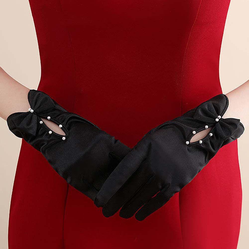 Hand Sleeve Sun Protection Bridal Pearl Bow Gloves Wedding Bridal Gloves Satin Mittens Women Gloves червоний
Hand Sleeve Sun Protection Bridal Pearl Bow Gloves Wedding Bridal Gloves Satin Mittens Women Gloves червоний