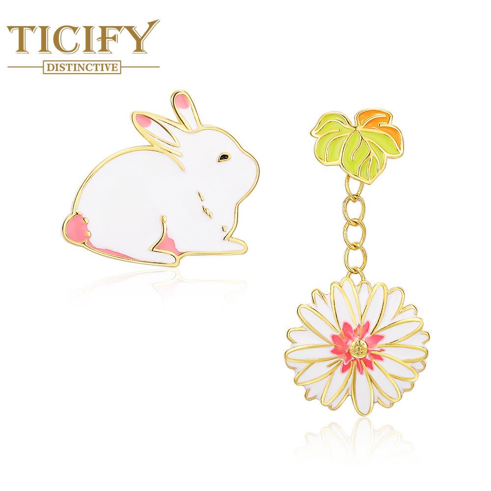 Оригинальные серьги-капли TICIFY Little Rabbit Flower, простые и милые, модные асимметричные украшения для ушей в форме сердца для девочек
Оригинальные серьги-капли TICIFY Little Rabbit Flower, простые и милые, модные асимметричные украшения для ушей в форме сердца для девочек