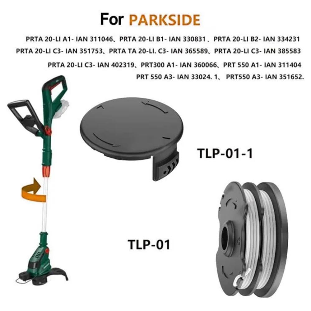 For Parkside Lawn Mower 6 Spool+1 Spool Cap Grass Trimmer Accessories Set,TLP-01/TLP-01-1 Type A
For Parkside Lawn Mower 6 Spool+1 Spool Cap Grass Trimmer Accessories Set,TLP-01/TLP-01-1 Type A