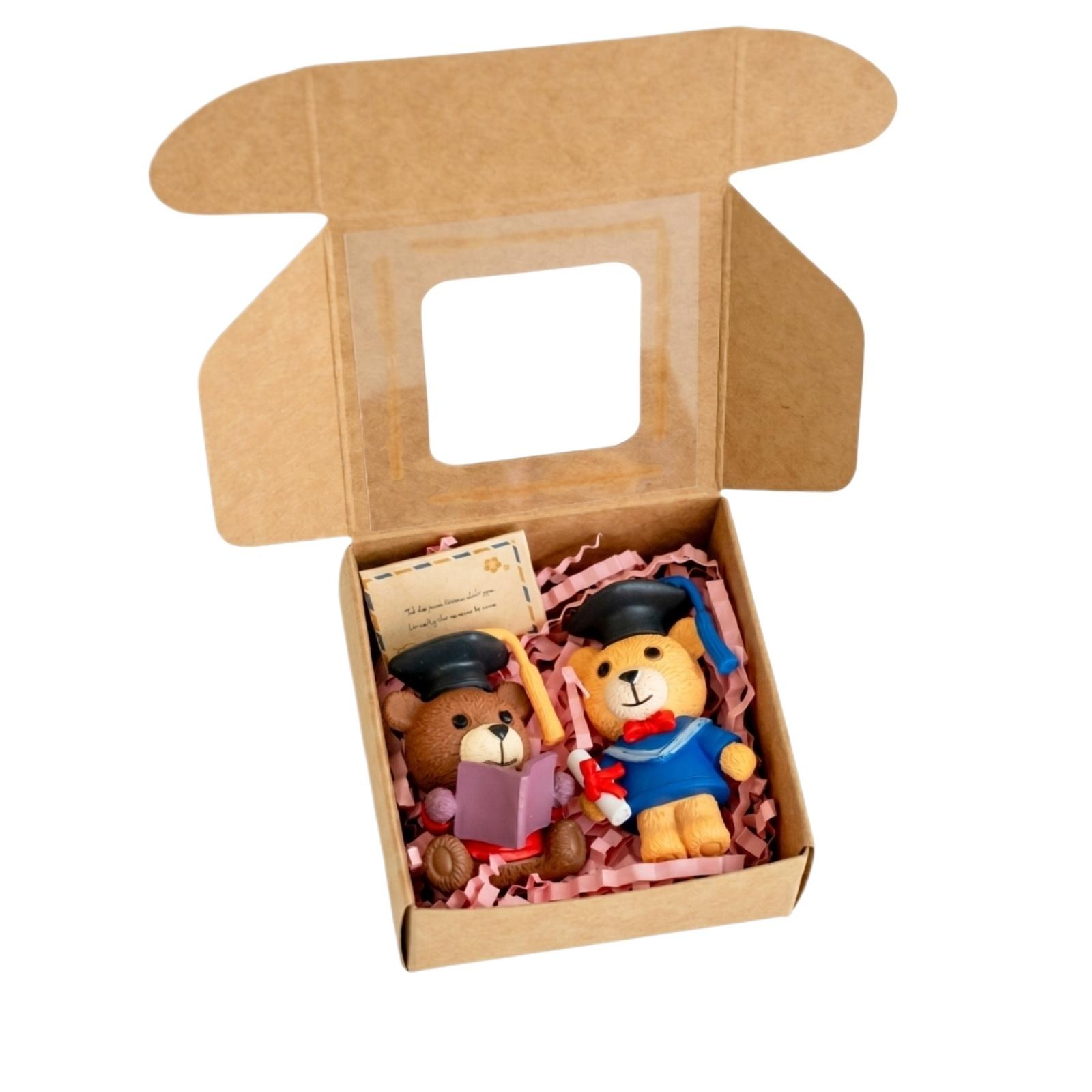 Mini Bear Figurine Set Graduation Theme Plastic Bear Toys with Cap and Gown Accessories Gift Boxed Collectible Figurines one size
Mini Bear Figurine Set Graduation Theme Plastic Bear Toys with Cap and Gown Accessories Gift Boxed Collectible Figurines one size