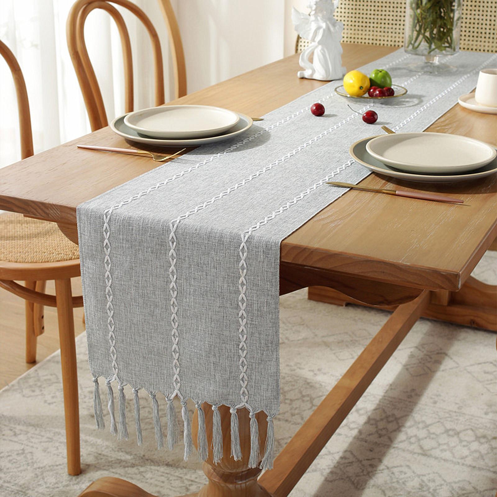 Handwoven Table Runners Farmhouse Rustic Style Table Cover With Tassels For Wedding Bridal Shower Table Decor 33x183cm white grey
Handwoven Table Runners Farmhouse Rustic Style Table Cover With Tassels For Wedding Bridal Shower Table Decor 33x183cm white grey
