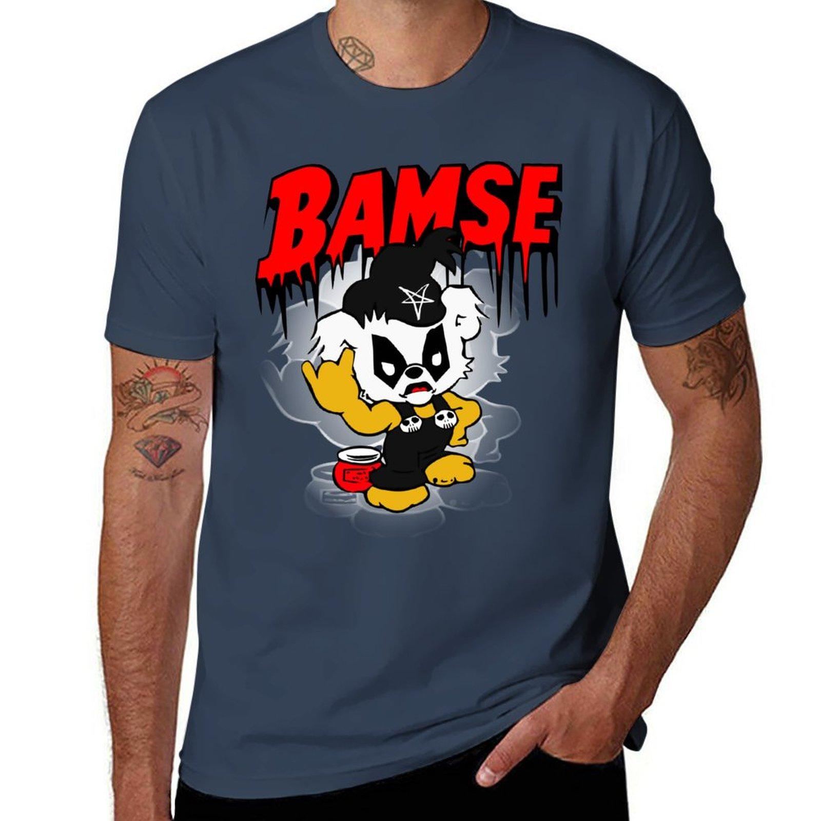 Нова Чорна Металева Футболка Bamse світшот чорна футболка тренувальні футболки для чоловіків M
Нова Чорна Металева Футболка Bamse світшот чорна футболка тренувальні футболки для чоловіків M