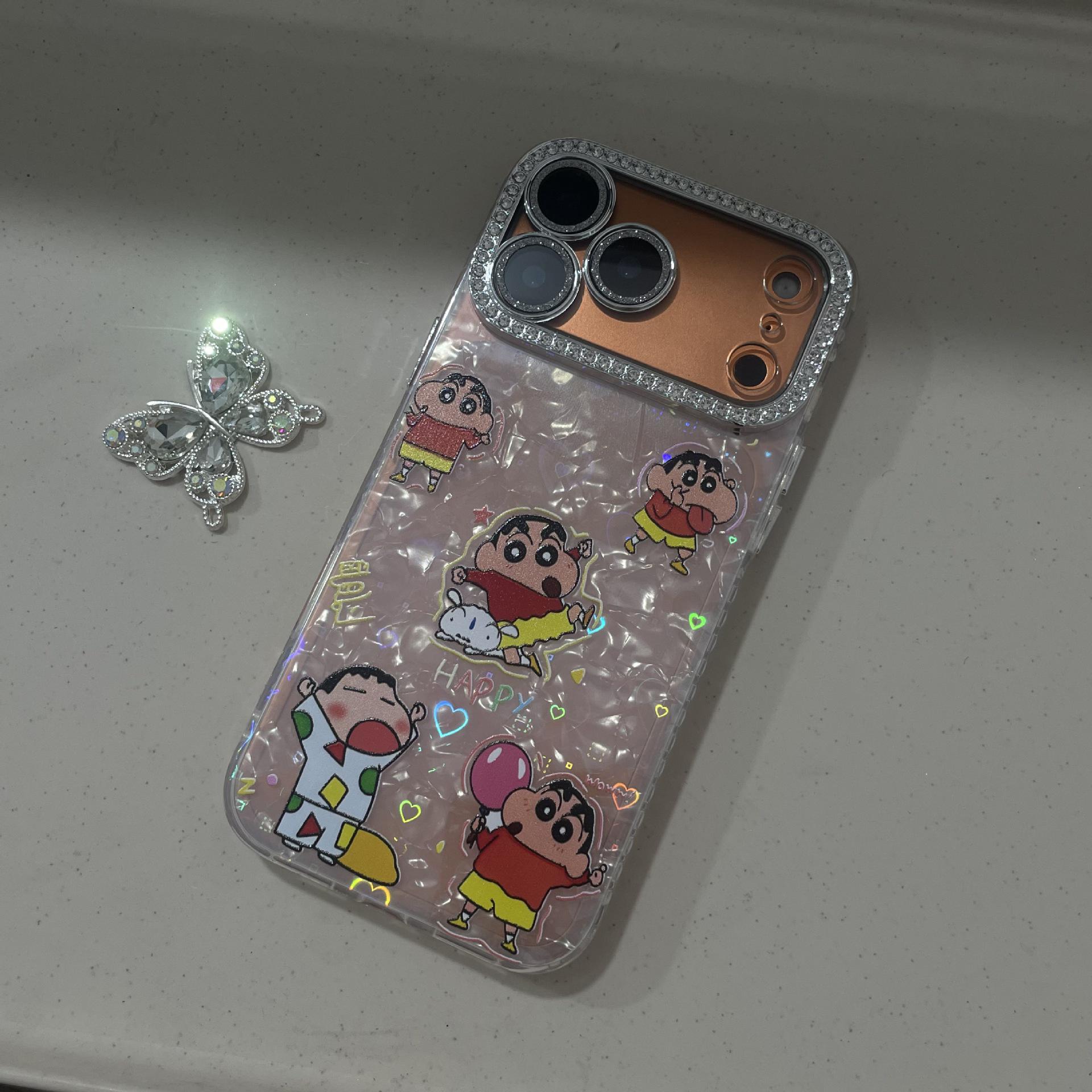 Rhinestone Crayon Shin-chan iPhone 17 Case Stand Compatible with Apple 16 & 15 11 Pro Max
Rhinestone Crayon Shin-chan iPhone 17 Case Stand Compatible with Apple 16 & 15 11 Pro Max