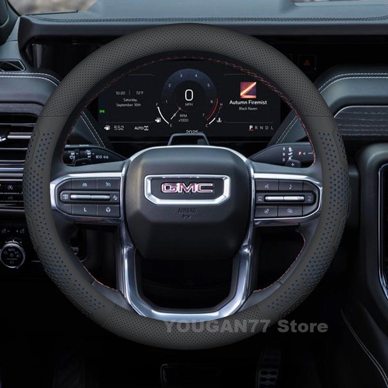 Leather Car Steering Wheel Cover For GMC Sierra EV 2014-2025 Covers For Covers Auto interior GMC Sierra 2025 Accessories
Leather Car Steering Wheel Cover For GMC Sierra EV 2014-2025 Covers For Covers Auto interior GMC Sierra 2025 Accessories