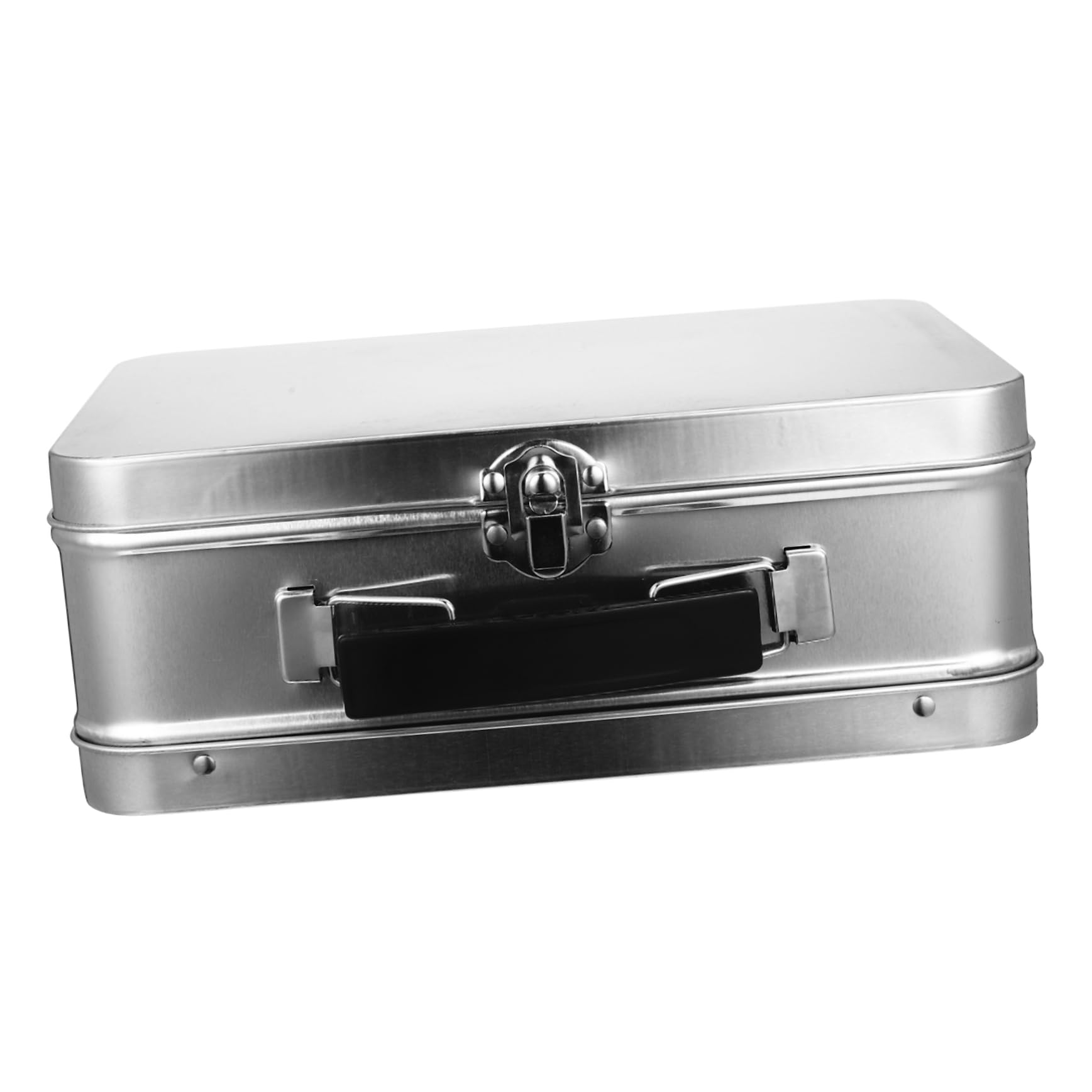 NUOLUX Tin Storage Box 8.07x5.91x2.95 inches Large Capacity Organizer Jewelry Case with Handle Lightweight Metal Box Ideal for Travel Organization
NUOLUX Tin Storage Box 8.07x5.91x2.95 inches Large Capacity Organizer Jewelry Case with Handle Lightweight Metal Box Ideal for Travel Organization