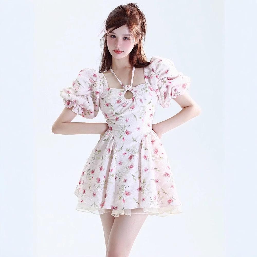 Women s French Floral Puff Sleeve Dress - Summer Princess Short Skirt XL Jacquard Fabric
Women s French Floral Puff Sleeve Dress - Summer Princess Short Skirt XL Jacquard Fabric