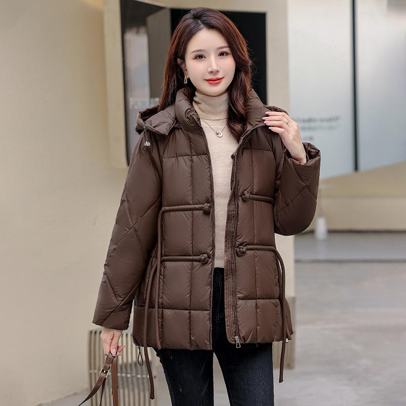 2025 winter new buckle down cotton jacket women s Chinese fringe hooded foreign style loose and slimming simple jacket XXXL кавовий
2025 winter new buckle down cotton jacket women s Chinese fringe hooded foreign style loose and slimming simple jacket XXXL кавовий