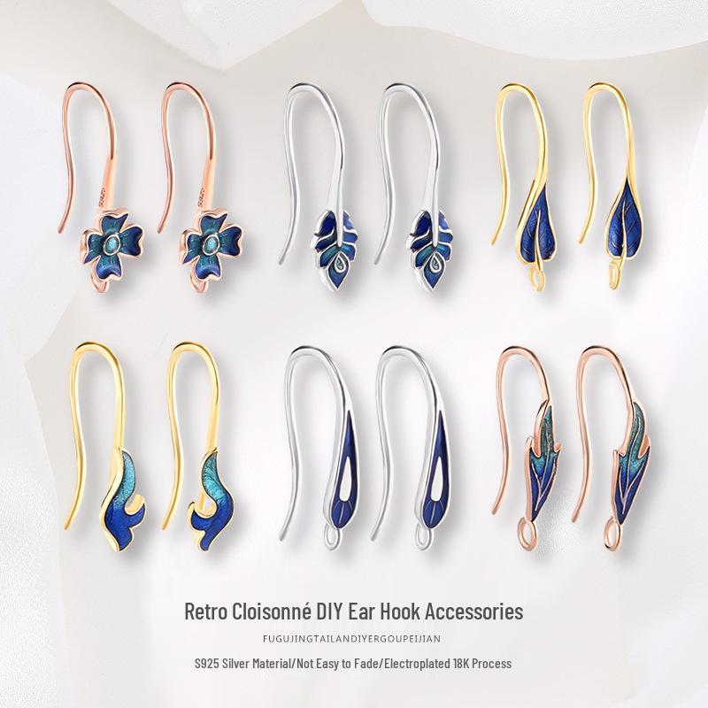 Sterling Silver Pearl Earrings DIY Kit: Cloisonné Handmade Ear Hooks & Dangle Jewelry Materials
Sterling Silver Pearl Earrings DIY Kit: Cloisonné Handmade Ear Hooks & Dangle Jewelry Materials