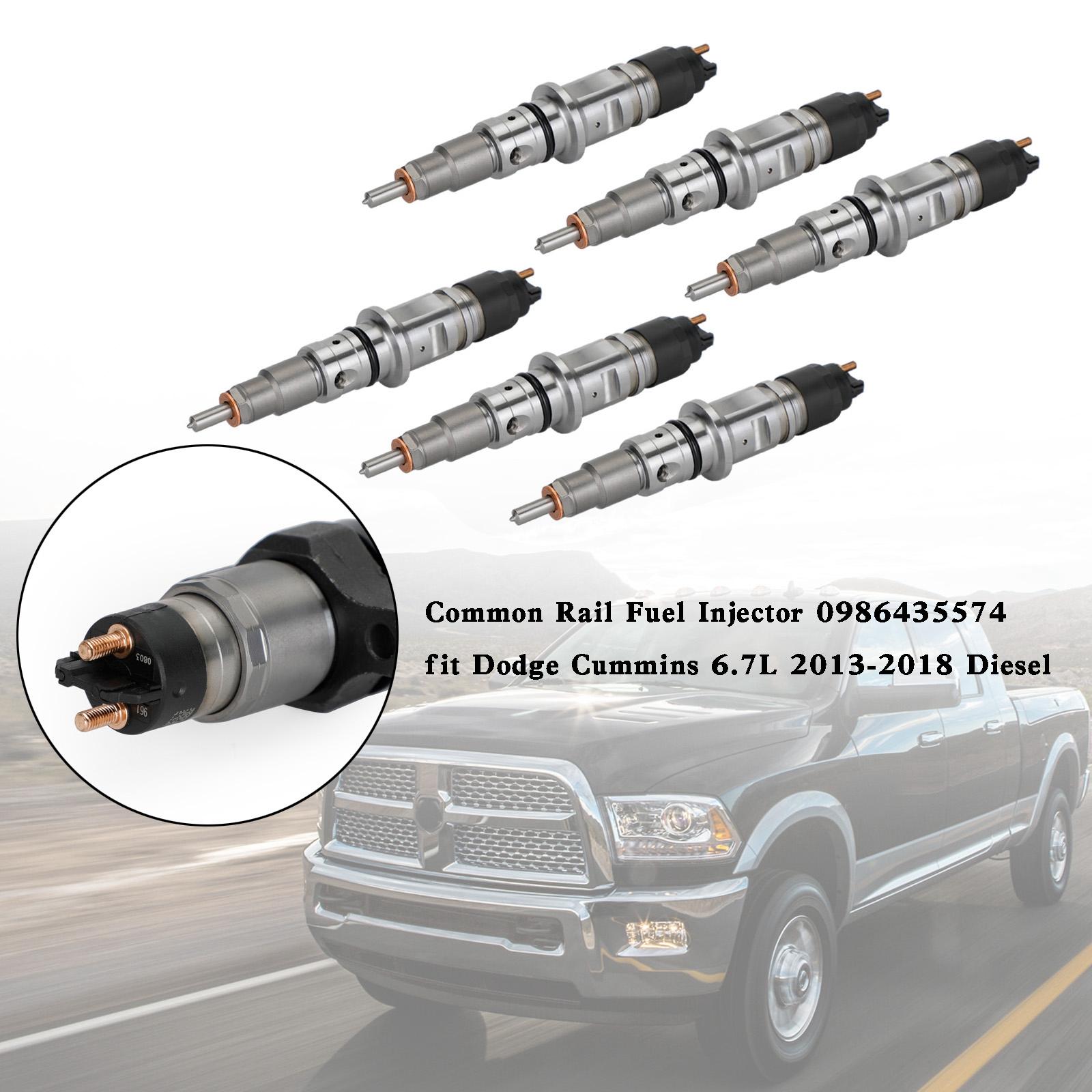 6PCS Common Rail Fuel Injector 0986435574 Fit for Dodge Cummins 6.7L 2013-2018
6PCS Common Rail Fuel Injector 0986435574 Fit for Dodge Cummins 6.7L 2013-2018