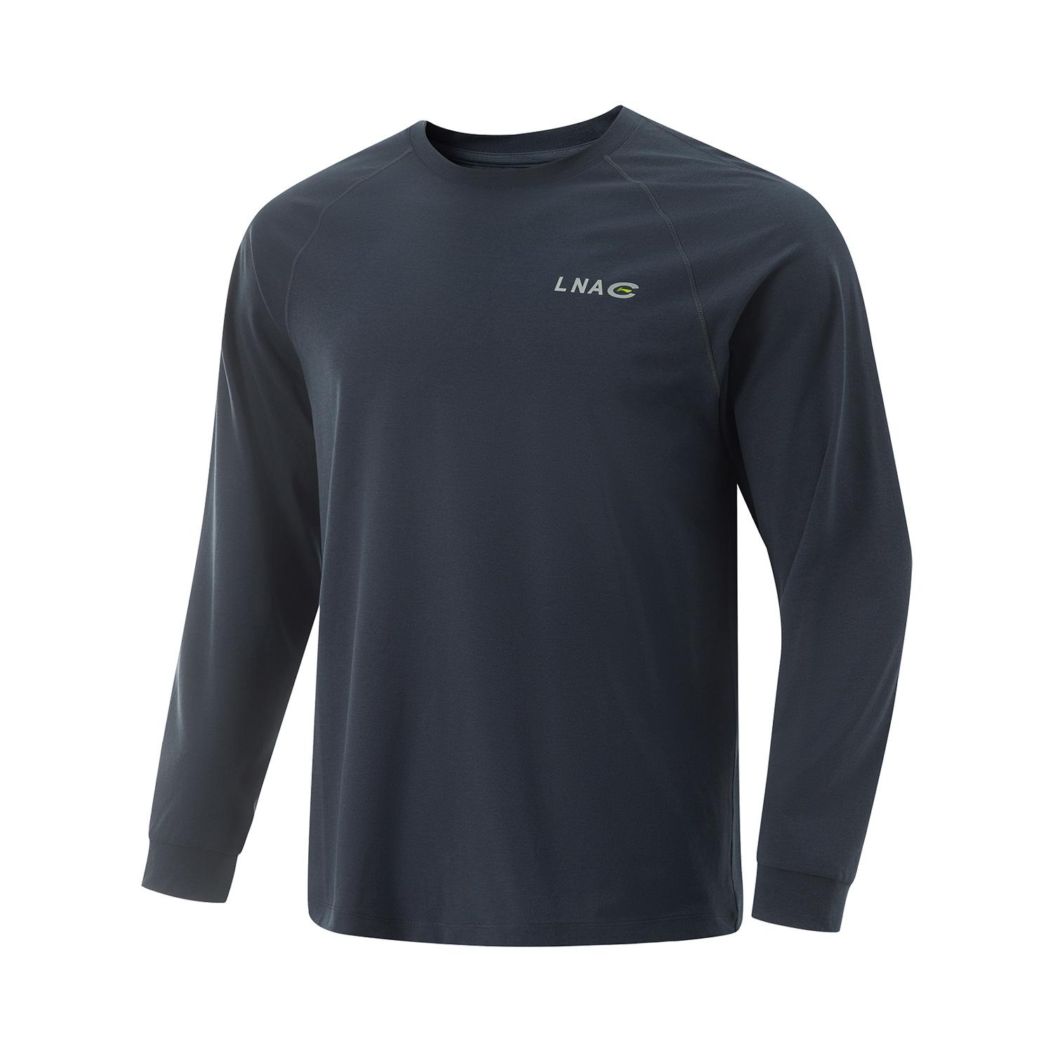 Футболка с круглым вырезом Li Ning Cool Tea Letter Print, удобная, дышащая, универсальная, повседневная, с длинным рукавом, мужские футболки, темно-синие, ATLV109-1 S
Футболка с круглым вырезом Li Ning Cool Tea Letter Print, удобная, дышащая, универсальная, повседневная, с длинным рукавом, мужские футболки, темно-синие, ATLV109-1 S