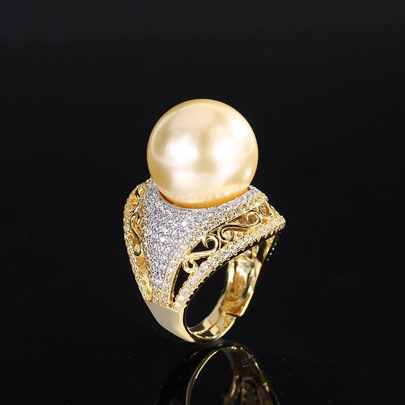 Inlaid Gold Bead Light Gold Ring, Women S Ring Jewelry Accessories 16Mm
Inlaid Gold Bead Light Gold Ring, Women S Ring Jewelry Accessories 16Mm