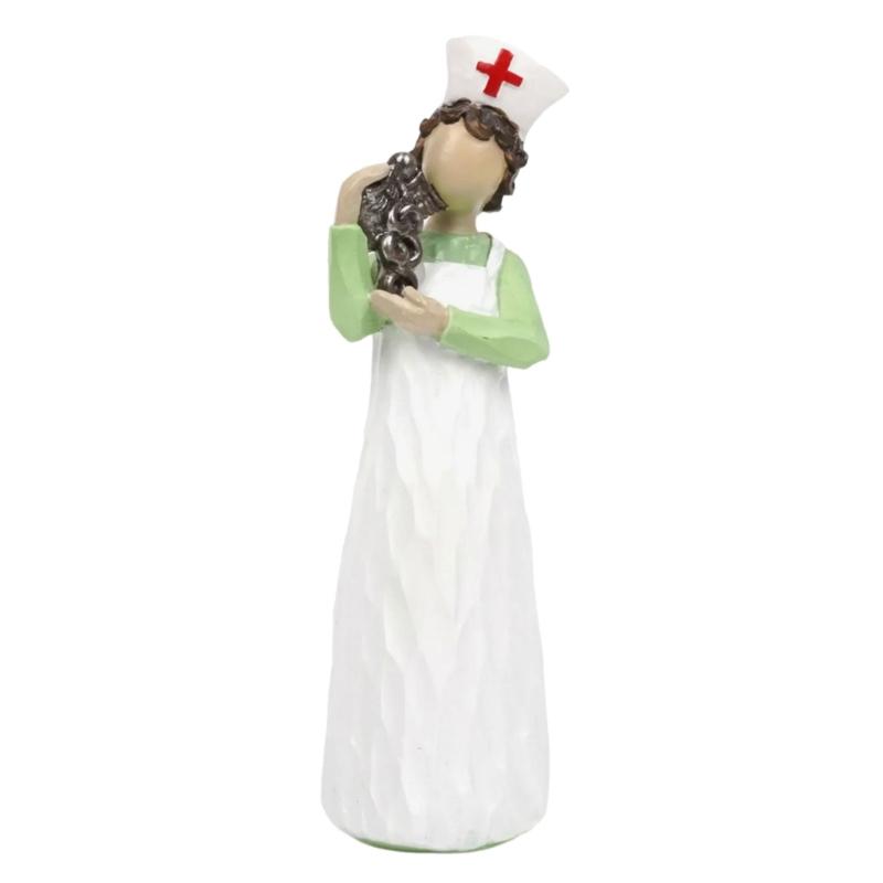 Handpainted Nurse Sculpture With Lamp Candle Heart Design For Nurses Day Thanksgiving Home Office Decoration Gift
Handpainted Nurse Sculpture With Lamp Candle Heart Design For Nurses Day Thanksgiving Home Office Decoration Gift