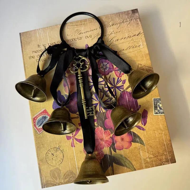 Witch Style Vintage Key with Small Bell Antique Door Knob Decor Gothic Home Accessories for Halloween & Hobbyist Collection
Witch Style Vintage Key with Small Bell Antique Door Knob Decor Gothic Home Accessories for Halloween & Hobbyist Collection