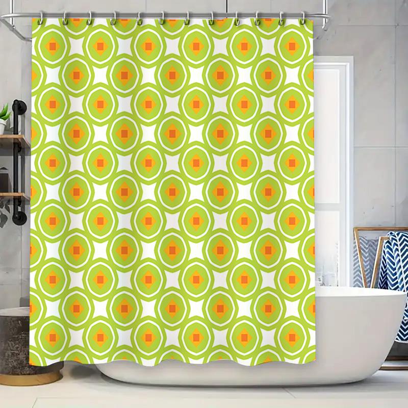 Green Orange Geometric Shower Curtain Decorative Bath Rug Mat For Bathroom 180X240Cm W60H190(CM)-1 Pcs
Green Orange Geometric Shower Curtain Decorative Bath Rug Mat For Bathroom 180X240Cm W60H190(CM)-1 Pcs