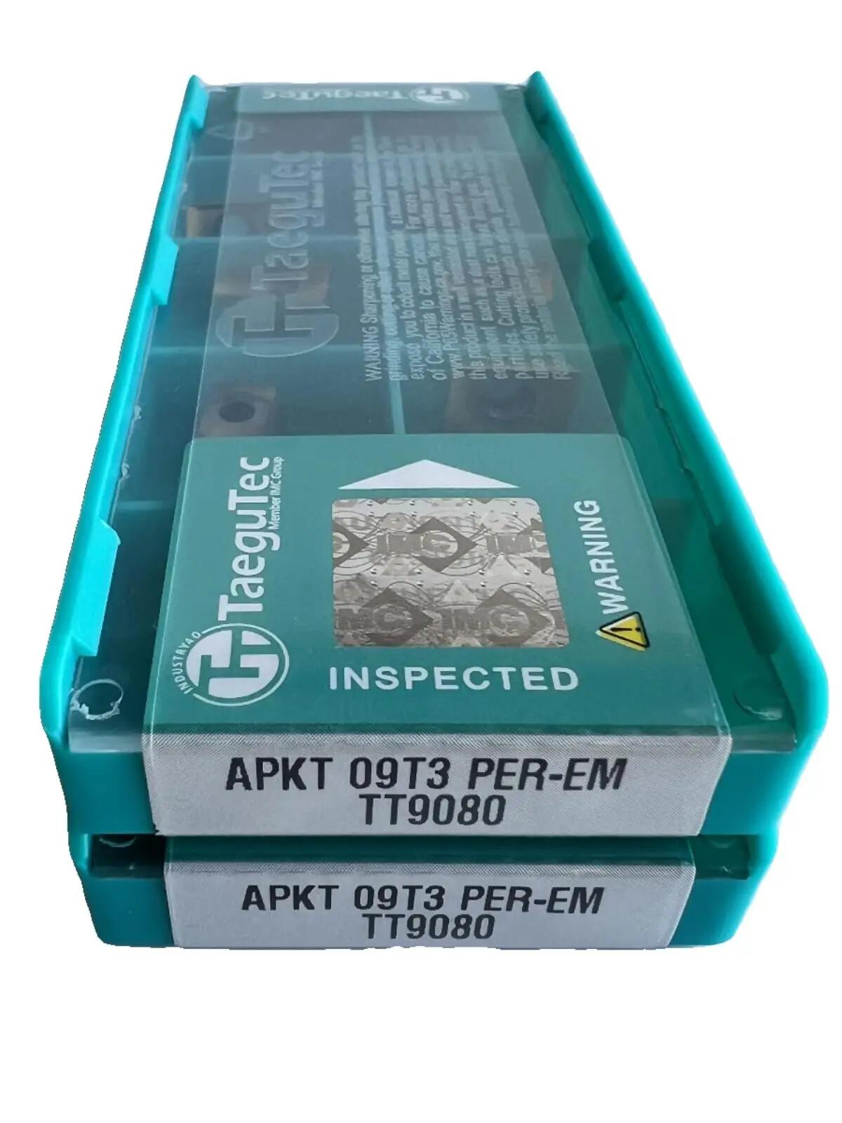 TaeguTec / APKT09T3PER-EM TT9080 /Original genuine CNC alloy blade 10 PCS
TaeguTec / APKT09T3PER-EM TT9080 /Original genuine CNC alloy blade 10 PCS