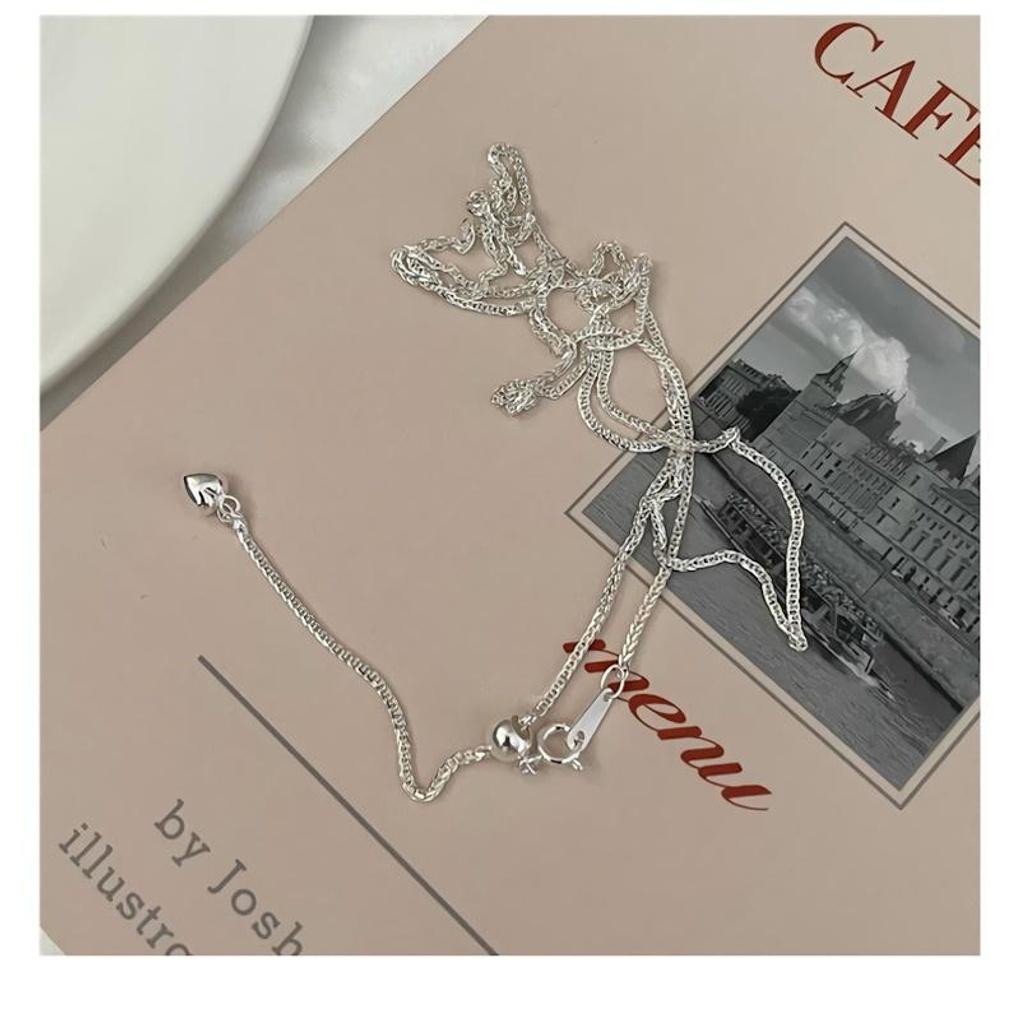 Women s Silver 925 Heart Tassel Adjustable Chain Necklace Heart tassel
Women s Silver 925 Heart Tassel Adjustable Chain Necklace Heart tassel