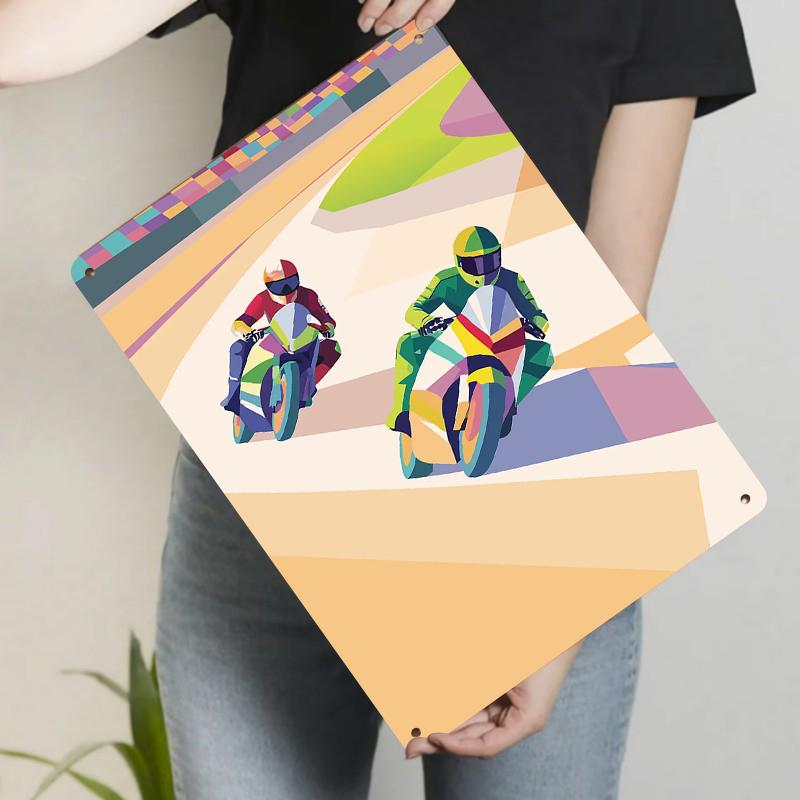 Custom Motorcycle Racing Pattern Metal Iron Painting Home Decor Living Room Wall Art Modern Simple Wall Decoration 20x30cm(7.8x11.8inch)
Custom Motorcycle Racing Pattern Metal Iron Painting Home Decor Living Room Wall Art Modern Simple Wall Decoration 20x30cm(7.8x11.8inch)