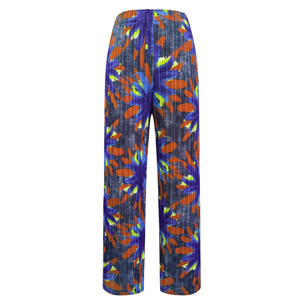 2026 Floral Retro High-Waisted Wide-Leg Pants: Slimming, Loose, Personality Print One Size синій
2026 Floral Retro High-Waisted Wide-Leg Pants: Slimming, Loose, Personality Print One Size синій