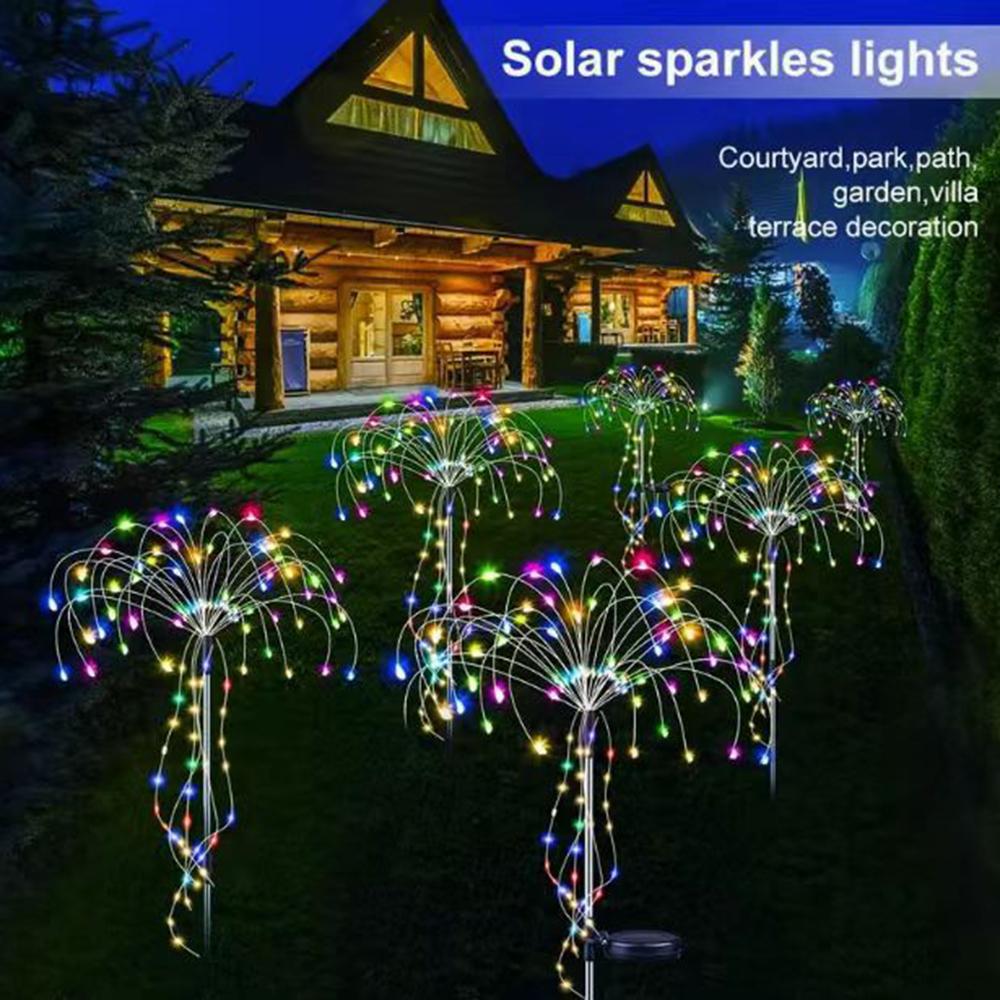 120LED Ground Insert Solar Simulation Fireworks Light Yard Garden Lawn Decorative Light B
120LED Ground Insert Solar Simulation Fireworks Light Yard Garden Lawn Decorative Light B