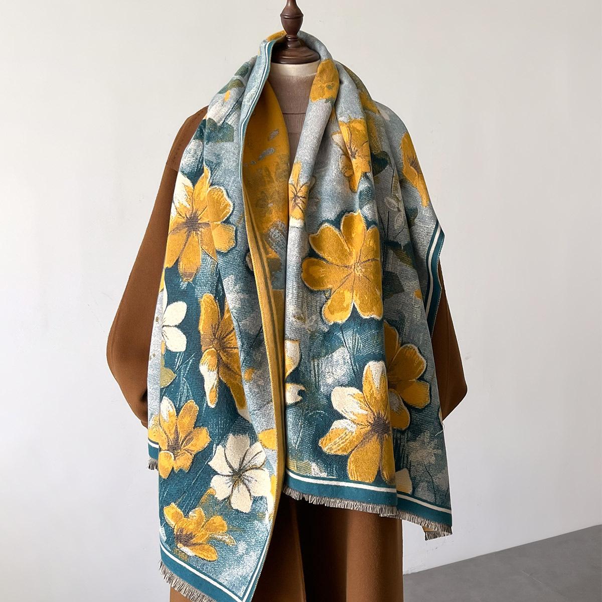 Winter Scarf Women Cashmere Poncho Warm Pashmina Floral Female Scarves Wraps Thick Soft Bufanda Big Tassels Shawl Long Stole
Winter Scarf Women Cashmere Poncho Warm Pashmina Floral Female Scarves Wraps Thick Soft Bufanda Big Tassels Shawl Long Stole