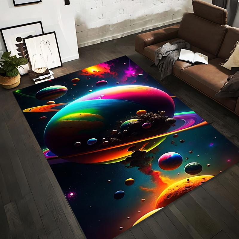 Colorful Galaxy Space Theme Carpet with Planets and Cosmic Design Suitable for use as an anti-slip for living room bedroom sofas 40x60cm( 15x23in )
Colorful Galaxy Space Theme Carpet with Planets and Cosmic Design Suitable for use as an anti-slip for living room bedroom sofas 40x60cm( 15x23in )
