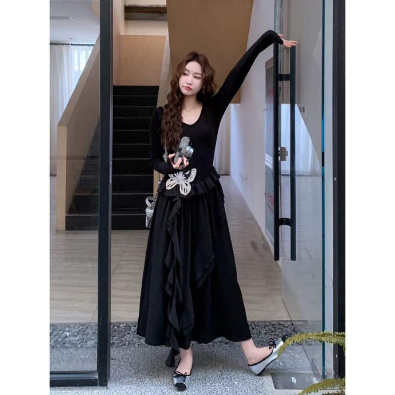 Early autumn long-sleeved waist dress children s new models are popular this year, butterfly skirt irregular long dress S
Early autumn long-sleeved waist dress children s new models are popular this year, butterfly skirt irregular long dress S